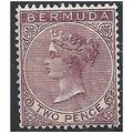 Bermuda 1893 SG26 2d Aniline Purple Wmk Crown C...