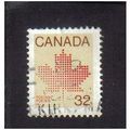 1981 canada maple leaf emblem 32c f/u sg1032b