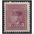 Canada 1943 SG378 3c Purple Mounted Mint . ..