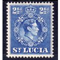 1938 ST LUCIA Sg132 21/2d Ultramarine perf 14.5...