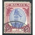 Malaysia (Selangor) 1949 - SG108 - $1 bl/pur - ...