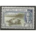 Cayman Islands 1950 SG137 1d Olive-Green & Deep...