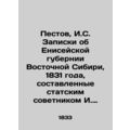 Pestov, I. S. Notes on the Yenisei Province of ...