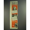 1941 Royal Crown RC Cola Soda Ad - Carole Landis