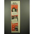 1941 Royal Crown Cola Soda Ad - Joan Bennett