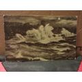 A STORMY NIGHT, HASTINGS, SUSSEX. unused antiqu...