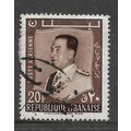 LEBANON 196O AIR 20p SEPIA PRESIDENT CHEHAB SG ...