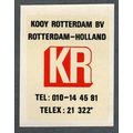 c1950s KR Kooy Rotterdam BV Holland, waterslip ...