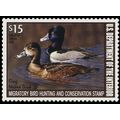 RW74, $15.00 Ring Necked Duck Stamp VF OG NH - ...