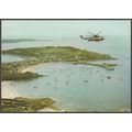 British Airways Helicopter over Hugh Town, Isle...