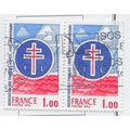 FRANCE 1976 USED LORRAINE CROSS FRENCH LIBERATI...