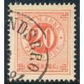 Sweden Facit 0033e/Scott 33, 20ö red Ringtyp p....