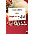 Racing Red 6 Pairs/Set Christmas Tree Wreath Be...