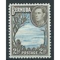 Bermuda 1941 SG113a 2 1/2d Light Blue & Sepia B...
