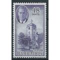Barbados 1950 SG279 48c Violet Mounted Mint.. .