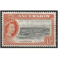 Ascension Island 1956 SG59 1 1/2d Black & Orang...