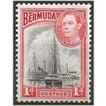 Bermuda 1938 SG110 1d Black & Red Mounted Mint ...