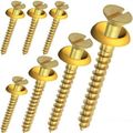 6g 8g 10g FLAT HEAD BRASS SLOTTED COUNTERSUNK W...