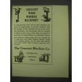 1922 Crescent Wood Working Machinery Ad