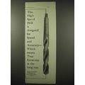 1922 Morse Twist Drill Ad - For Speed and Accuracy