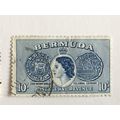 Bermuda 1953 10s Deep Ultramarine Used MM SG 14...