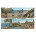 HAMPSHIRE & DORSET multiview, used vintage post...