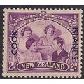 Cook Islands 1946 KGV1 2d Purple Royal Family U...