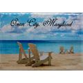Ocean City Maryland-Beach Scene Fridge Magnet