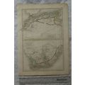 1850 Black's steel engraved map North Part & So...