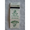 Matchbook Cover Bentleys at The Wheeler, 328 E....
