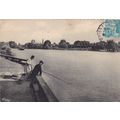 Poissy bords de la Seine France Postcard posted...