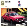 Collectors Club card. Classic Cars. Princess
