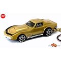 RARE KEYCHAIN 68~70 GOLD CHEVY CORVETTE 427 C3 ...