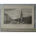 Engraving 1757 The Church of St. Mary le Bow in...