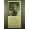 1961 Williamsburg Virginia Ad - Man of Iron