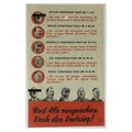 Original WW2 British Balloon Drop Propaganda Le...