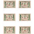 1921 Germany Seeth-Eckholt Notgeld Set of 6 Not...