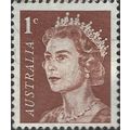AUSTRALIA, Queen Elizabeth II, brown 1966, 1c, #3