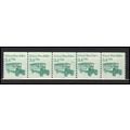 2123 3.4c School Bus Fine MNH Dry Gum PNC 2/5 X...