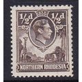 NORTHERN RHODESIA 1938-52 GEORGE VI ½d MINT SG26a