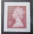 GB 2016 Machin SG U2922 5p Dull Red Brown (No S...