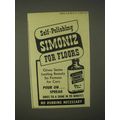 1944 Simoniz Wax Ad - Self-Polishing Simoniz fo...