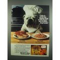 1984 Carnation Mighty Dog Food Ad - Take it Fro...