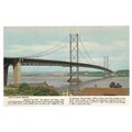 FORTH ROAD BRIDGE, SCOTLAND ..unused vintage po...