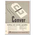 CONVER STEEL WIRE COMPANY 1954 concrete special...
