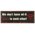 WiFi Bild 36cm Blechschild Metallbild