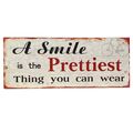 Smile Bild 50cm Blechschild Metallbild