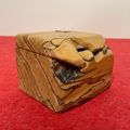 Unique Puzzle Box Handmade Vintage SIGNED Woode...