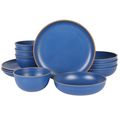 Gibson Home Rockabye 12 Piece Double Bowl Malem...