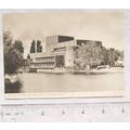 old postcard Memorial Theatre from river, Strat...